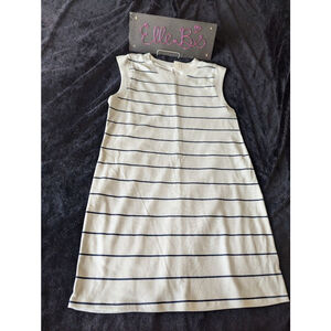 NWT A New Day White Stripe Dress L** FLAWED ITEM